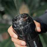 Rockbros S550H-1 700 ml Thermal Bottle with Magnetic Holder and Mounting Strap - Black