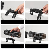 Rockbros S550H-1 700 ml Thermal Bottle with Magnetic Holder and Mounting Strap - Black