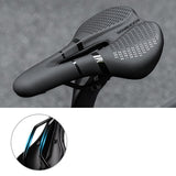 Rockbros 8182 city bicycle saddle, comfortable, anatomical - black