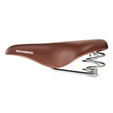 Rockbros 6800S retro comfort bicycle saddle - brown