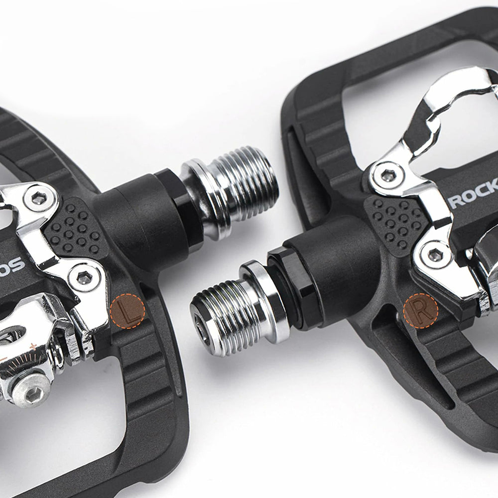 Rockbros PD303 Half-Lock Platform Bicycle Pedals - Black