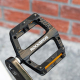 Rockbros BP2501 Reflective Nylon Bicycle Pedals - Black
