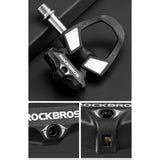 Rockbros RD9 Shimano SPD-SL Carbon og Titanium Alloy Pedaler - sort