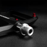 Rockbros BP2603 Platform Bicycle Pedals with Titanium Axle and Magnesium Alloy Bearings - Black