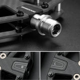 Rockbros C525 Carbon Fiber Platform Bike Pedals - Black