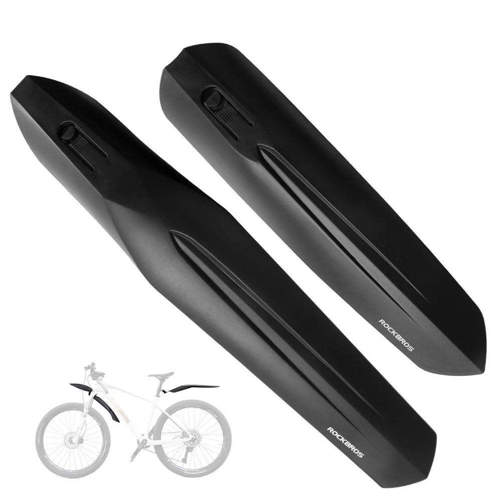 Rockbros FK-880 front and rear bicycle fenders for 24" bikes - black