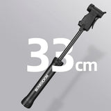 ROCKBROS TM-1701P 80 PSI Mini Bicycle Pump for Presta and Schrader Valves - Black