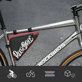 Rockbros G002 Flash Journey Triangle Frame Bike Bag 1.4L - Rød