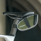 Rockbros C52-2 lightweight saddle bag with 250 mAh lighting - green
