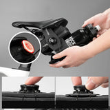 Rockbros P010 0.2L Bike Saddle Bag with 0.6L Bottle Holder - Black
