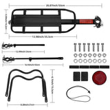 Rockbros Shelves bike rack - rear, seatpost, quick release