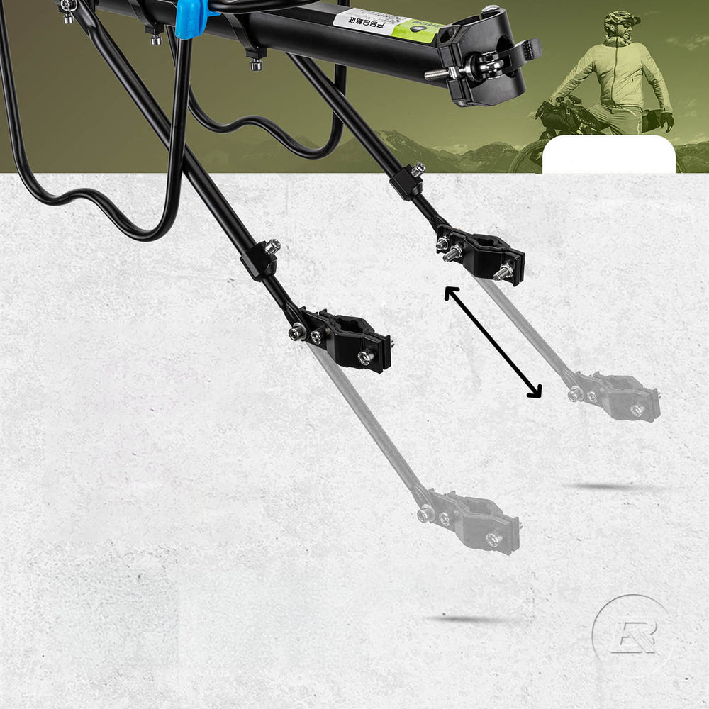 Rockbros Shelves HJ10010 Quick-Mount Bike Rack with Reflector - Black