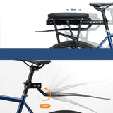 Rockbros RBHJ-1 Black Diamond Bike Rack with Mudguard and Quick Mount for 26-29" Mountain Bikes - Black