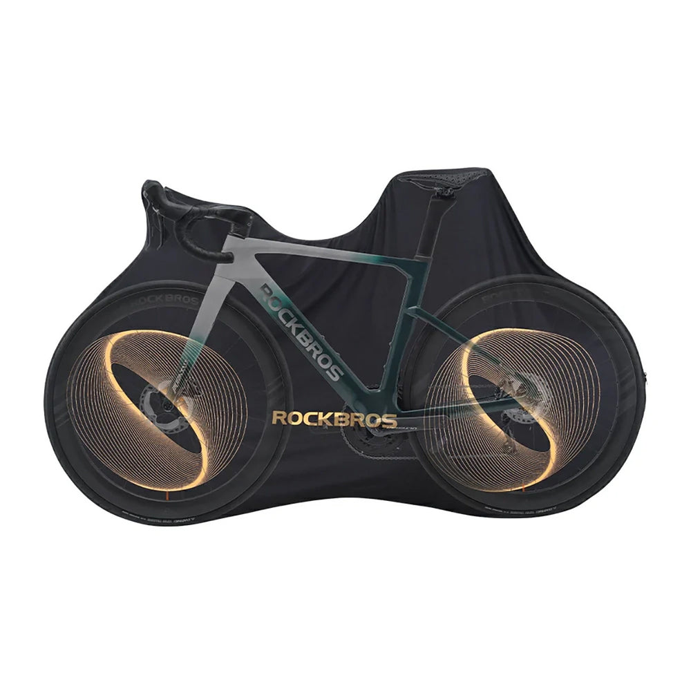 Rockbros D97 Elastic Cover for 24"-29" Electric Gravel Mountain Bikes and 700C Road Bikes - Black