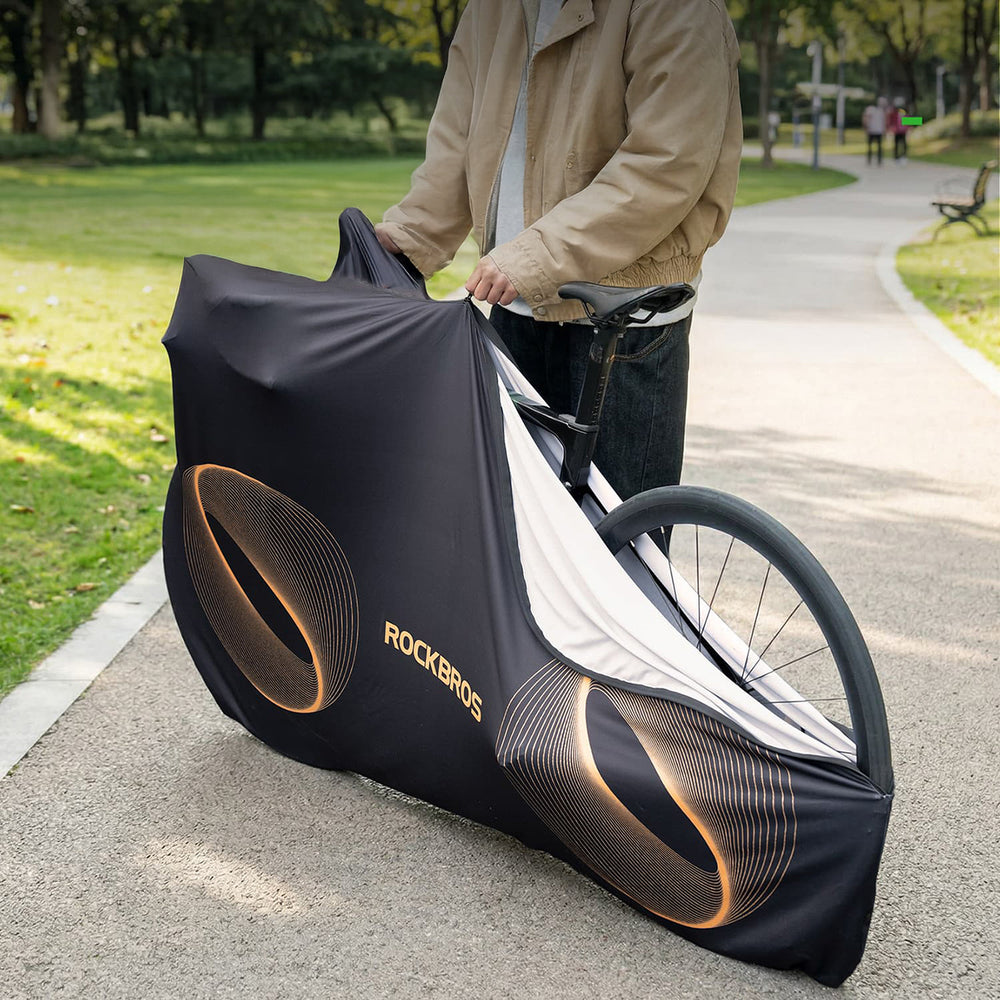 Rockbros D97 Elastic Cover for 24"-29" Electric Gravel Mountain Bikes and 700C Road Bikes - Black
