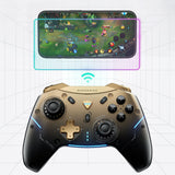 Machenike G5Pro Flagship Wireless Game Controller med Gyro opladning Station og knap kortlægning - sort og guld