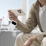 Baseus EnerFill FC31 QPow3 10000mAh 45W Power Bank med digitalt display med 2 indbyggede USB-C-kabler - hvid