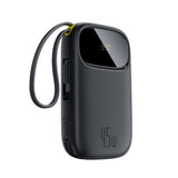 Baseus EnerFill FC31 QPow3 10000mAh 45W Power Bank with Digital Display with 2 Built-in USB-C Cables - Black