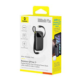 Baseus EnerFill FC31 QPow3 10000mAh 45W Power Bank with Digital Display with 2 Built-in USB-C Cables - Black