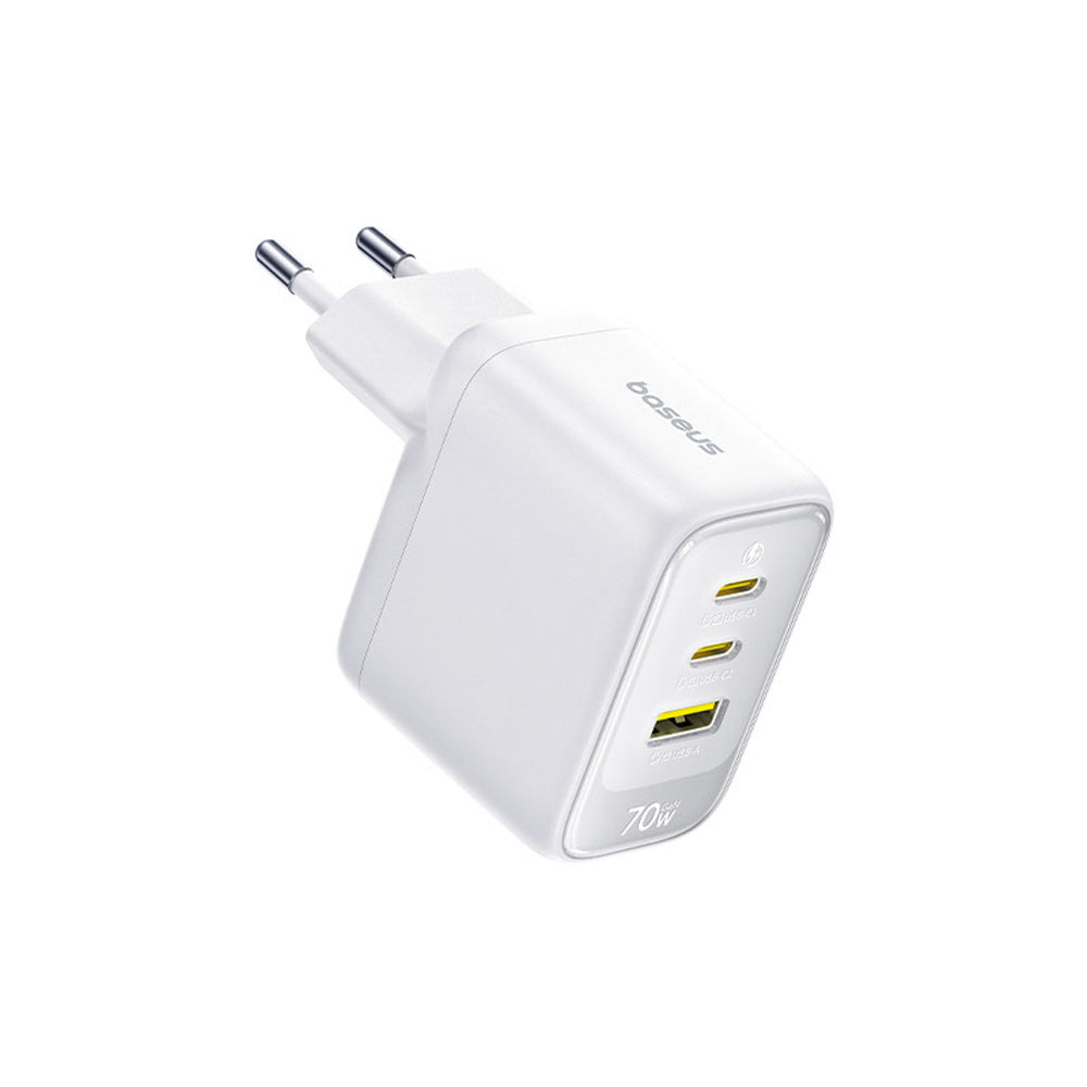 Baseus EnerFill FE22 70W Wall Charger 2 x USB-C + USB-A - White