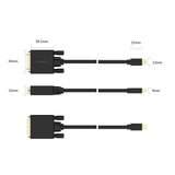 Orico XD-MDTD Mini DisplayPort to DVI Full HD 60 Hz Cable 3 m - Black