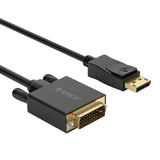 Orico XD-DTD DisplayPort to DVI 4K Cable 3m - Black