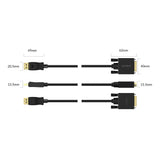 Orico XD-DTD DisplayPort to DVI 4K Cable 2m - Black