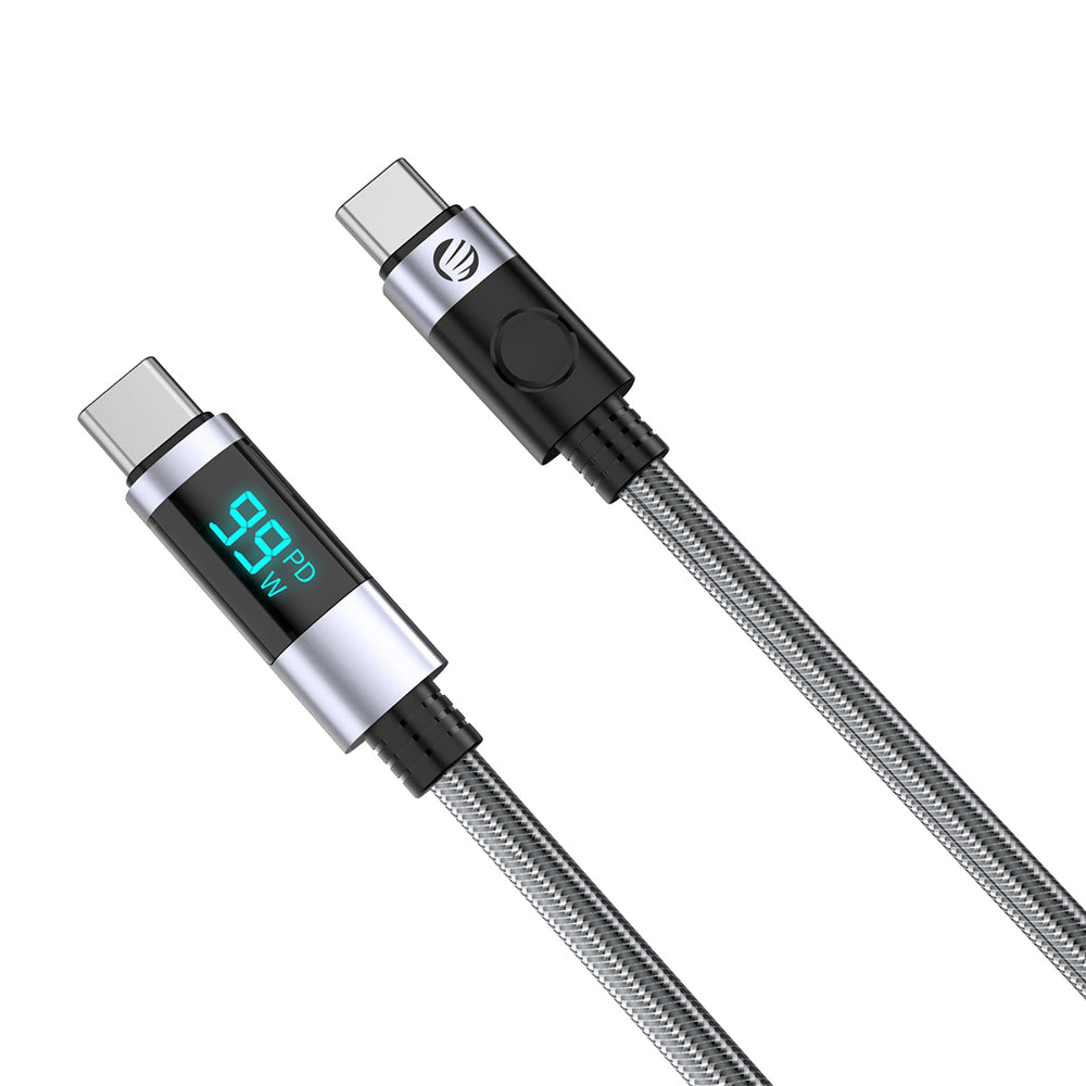 Orico LDC2C USB-C - USB-C PD 100W Cable with LED Display 480 Mbps 3 m - Black
