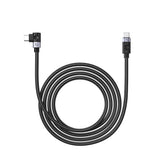 C2C PD100W Laptop Fast Charging Cable (Right Angle) black 1m