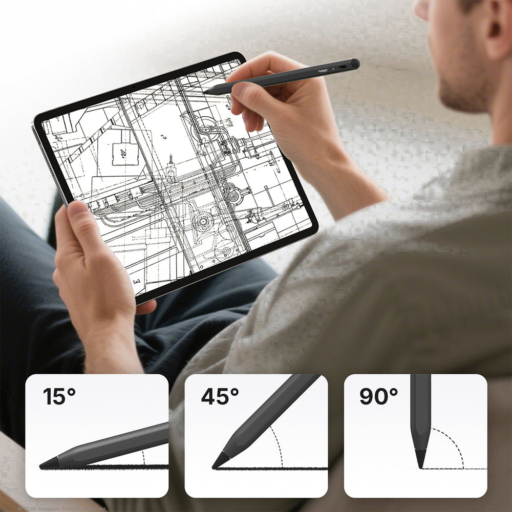 Metapen A8 Active Stylus for iPad USB-C - Black