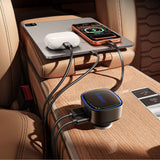 Orico FC-66-1A2C 66W Car Charger with Built-in Retractable USB-C Cable - Black