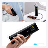 Cuktech PB200U Powerbank 210W 20000mAh 2x USB-C + USB-A with TFT display and 240W USB-C cable - black