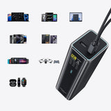 Cuktech PB200U Powerbank 210W 20000mAh 2x USB-C + USB-A with TFT display and 240W USB-C cable - black