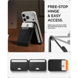 Spigen Slim Fold S314-4 MagSafe Phone Wallet - Black