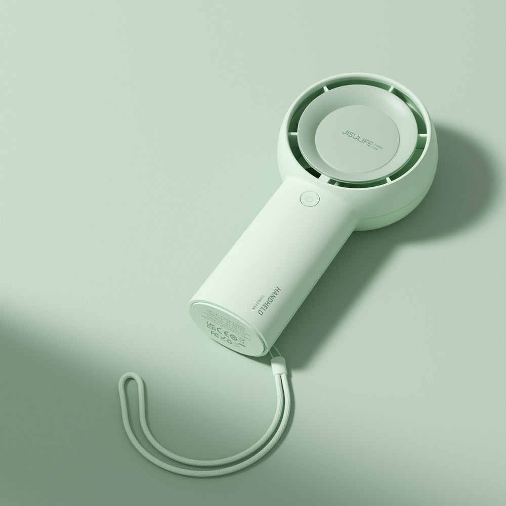 Jisulife Handheld Fan 5 Plus 4000mAh Mini Blower Portable Fan - Green