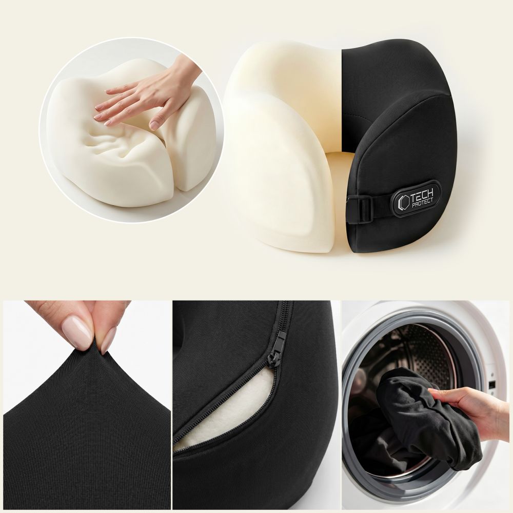 Tech-Protect ComfortRest Travel Pillow - Black
