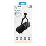 BOYA BY-DM500 Kardioid XLR Dynamisk Mikrofon til Podcasts - Sort