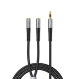 Orico AX2 audio adapter mini jack 3,5 mm hovedtelefon og mikrofon splitter 0,5 m - sort