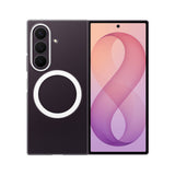 Samsung Clear Magnet Case til Samsung Galaxy Z Fold 8 Ultra 0,8 mm kompatibel med MagSafe + 2 pcs. antireflekterende film - gennemsigtig