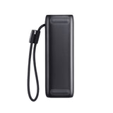 Joyroom PODIX PR70 25000mAh Power Bank op til 240W med to indbyggede USB-C kabler og to TFT skærme - Grå