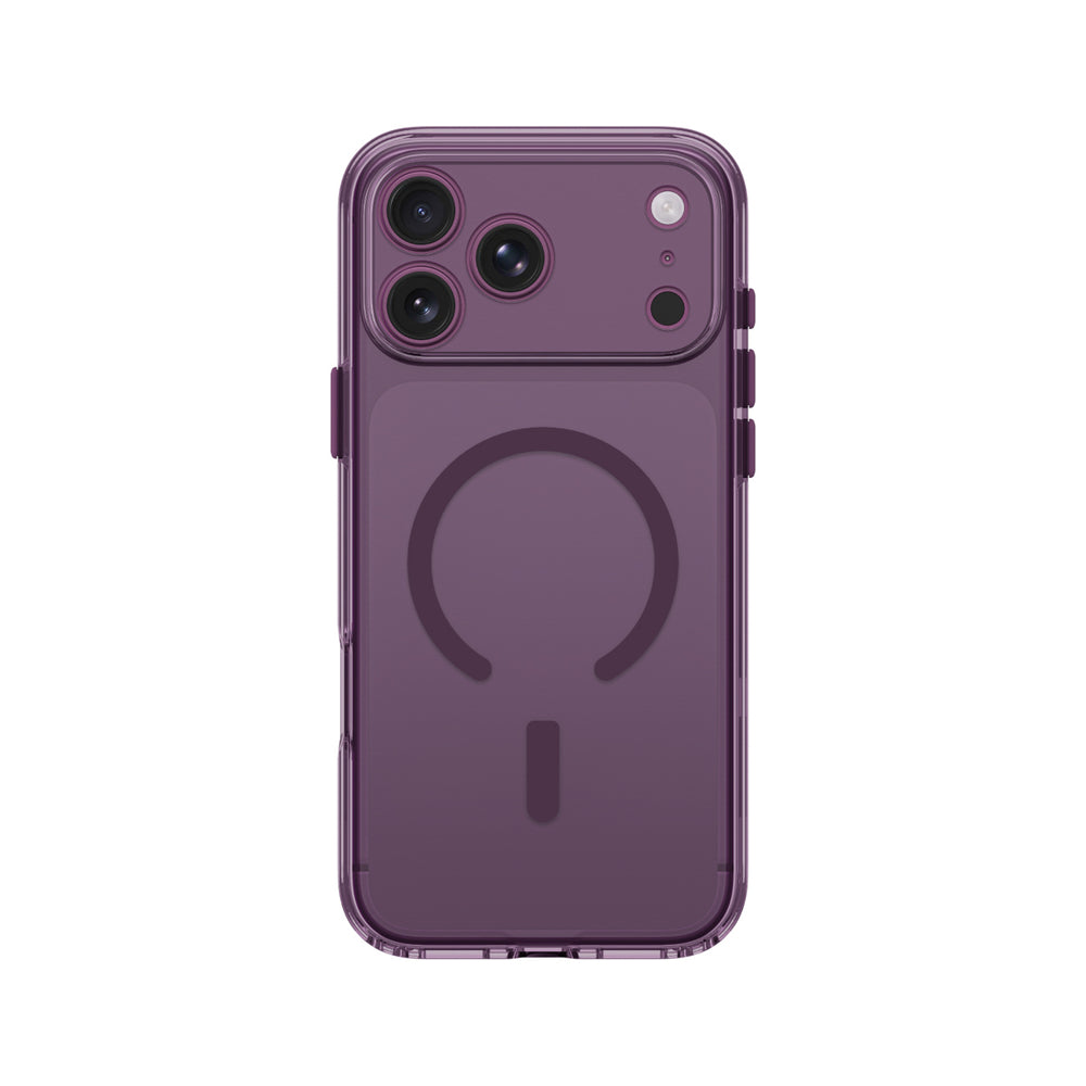 AmazingThing Minimal Mag Lens Case til iPhone 18 Pro med kameraomslag og Lanyard Mount, Kompatibel med MagSafe - Purple