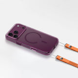 AmazingThing Minimal Mag Lens Case til iPhone 18 Pro med kameraomslag og Lanyard Mount, Kompatibel med MagSafe - Purple