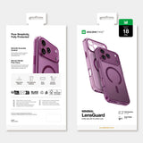 AmazingThing Minimal Mag Lens Case til iPhone 18 Pro med kameraomslag og Lanyard Mount, Kompatibel med MagSafe - Purple