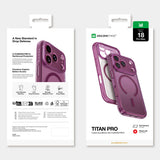 AmazingThing Titan Pro Lens Case til iPhone 18 Pro Max med kameraomslag og Lanyard Mount, Kompatibel med MagSafe - Purple