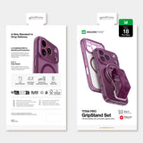 AmazingThing Titan Pro Lens Stand Set til iPhone 18 Pro Max med magnetisk holder og stand, kompatibel med MagSafe - Purple