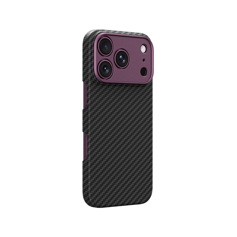 AmazingThing Titan Max Lens Case til iPhone 18 Pro Max i Aramid Fiber med Camera Cover, Kompatibel med MagSafe - Purple