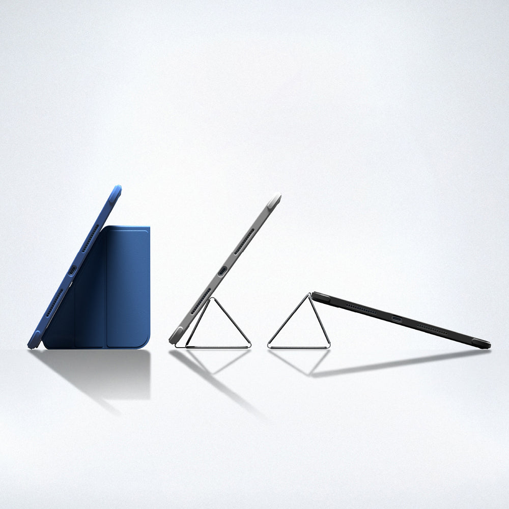 AmazingThing Titan Pro Case til iPad A16 11" med 720° rotationsstativ og blyantholder - Blå
