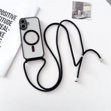 iPhone 17-kasse med krydsbånd, MagSafe-kompatibel - sort