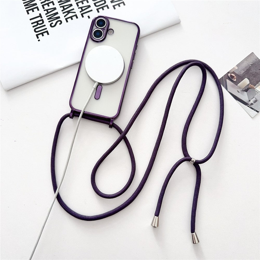 iPhone 17-kasse med krydsbånd, MagSafe-kompatibel - sort
