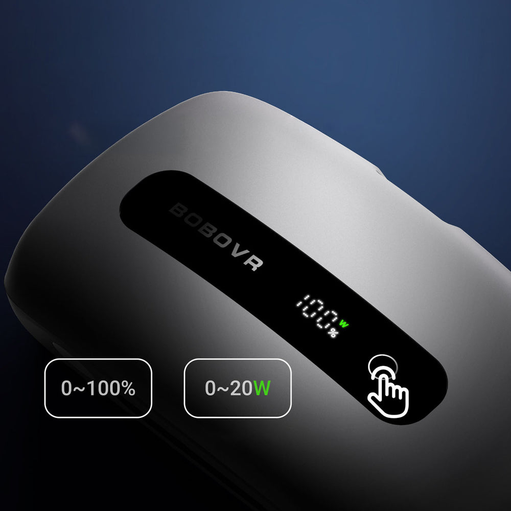 BoboVR BM60-2 6500 mAh Battery for BoboVR M3 Pro+ and BoboVR M3 2 pcs. with Charging Station - White